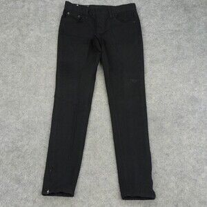 Ralph Lauren Black Label 342 Jeans Womens 27 Black Denim Pants Ankle Zip